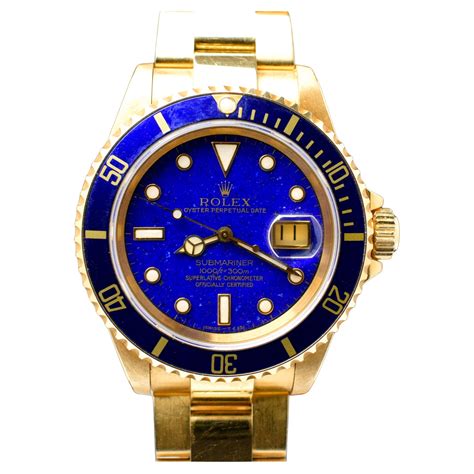 rolex submariner 16618 gold|rolex submariner 16618 yellow gold.